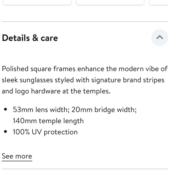 Tory Burch Black and Gold Frame Sunglasses main image 5
